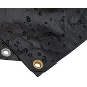 Harpster Tarps 20 ft. x 20 ft. Heavy Duty 6 oz. Black Poly Tarp 12 Mil Thick