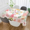 thumbnail image 5 of Coolnut Easter Bunny Eggs Tablecloth, Waterproof Washable Polyester Square Table Cover, Durable Tablecloth for Kitchen Dining Table Party Decor, 60"X 90", 5 of 7