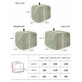 thumbnail image 2 of Sage Green Beige Striped Toaster Cover 4 Slice, Large Kitchen Appliance Covers, Modern Farmhouse Retro Lines Toaster Oven Cover with Loop, Bread Machine Cover Polyester Dust Cover Protection, 2 of 4
