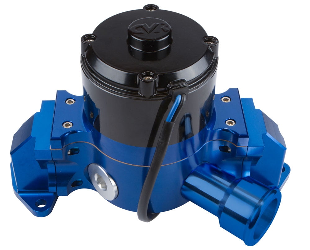 Sbf Billet Alum Electric Water Pump Blue