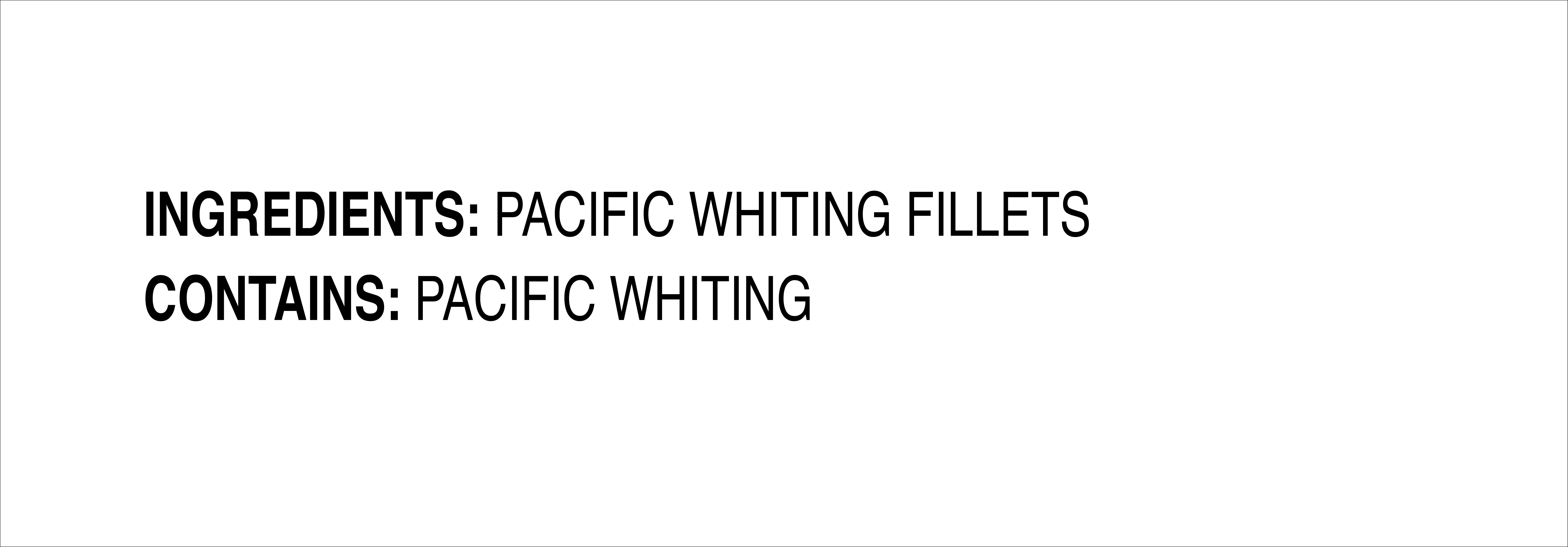 Great Value Frozen Wild Caught Pacific Whiting Fillets, 2 lb