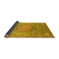 thumbnail image 2 of Ahgly Company Indoor Square Abstract Yellow Modern Area Rugs, 7' Square, 2 of 4