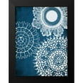 thumbnail image 2 of Grey, Jace 15x18 Black Modern Framed Museum Art Print Titled - Blue Patterns Mate, 2 of 5