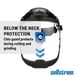 thumbnail image 5 of Sellstrom Protector Facial Máscara De Seguridad Policarbonato Transparente Ventana Antivaho Bloqueo De Rayos Uv Casco Ligero Con Suspensión De Trinquete Ansi Z87.1 Unisex S32210, 5 of 9