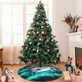 thumbnail image 5 of Lsque Geometry Dash Print Christmas Tree Skirt, Tree Skirt with Ties or Velcro, Perfect for Holiday Decorations, Halloween, and New Year-48", 5 of 7