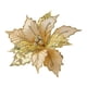 thumbnail image 4 of Flores artificiales de Pascua de Navidad, flores decorativas hechas a mano, adorno para de Navidad para regalo, decoración de boda de año Nuevo Oro, 4 of 8