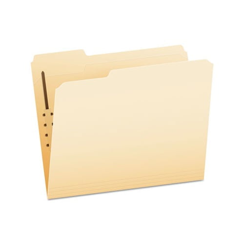 Manila Folders with One Fastener 1/3-Cut Tabs, Letter Size, 50/Box