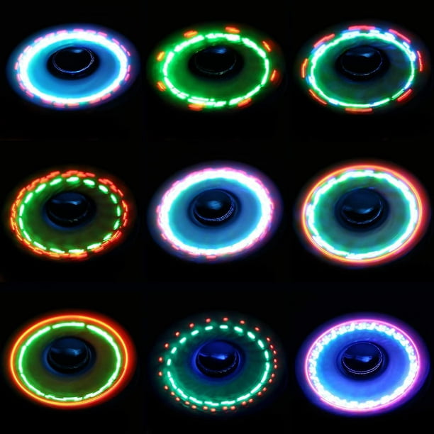Fidget Spinners 6 Pack,led Light Up Clear Fidget Toys(6 Pack)