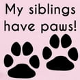 thumbnail image 2 of CafePress - My Siblings Have Paws Body Suit - Baby Light Bodysuit, Size Newborn - 24 Months, 2 of 4