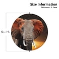 thumbnail image 3 of Bingfone Vintage Elephant Sunset In Kenya Leather Drinks Coasters With Set Of 6,Suitable For Home Kitchen,Coffee Cup Coasters Home Gift, 3 of 9