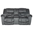 thumbnail image 3 of Bowery Hill Contemporary Fabric Reclining Loveseat with Console in Granite Gray, 3 of 7