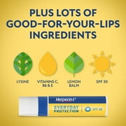 Herpecin L Lip Balm Cold Sore, Fever Blisters, Chapped Lip Relief SPF30, Lemon, Lysine, 0.1oz