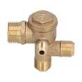 thumbnail image 4 of Brass Check Valve Accessory 4 Way Double Pipe, High Strength Check Valve for Air Compressor, with Features for Air Compressor, 4 of 7