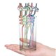 thumbnail image 5 of 8pcs Rainbow Straws, Curly Rigid Plastic Straws Reusable Kids Drinking Straws Spiral Straws for Birthday Party Supplies, Party Table Decoration (Haoyi, 5 of 5