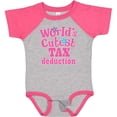 thumbnail image 3 of Inktastic Tax Deduction Worlds Cutest Girls Girls Baby Bodysuit, 3 of 5