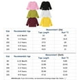 thumbnail image 2 of Douhoow Toddler Baby Girl Long Sleeve T-Shirt Spring Crew Neck Cotton Ruffles Solid Color Tops, 2 of 7