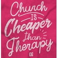 thumbnail image 2 of Church is Cheaper Than Therapy Women Plus Size Crewneck Sweatshirt Brisco Brands 3X, 2 of 5