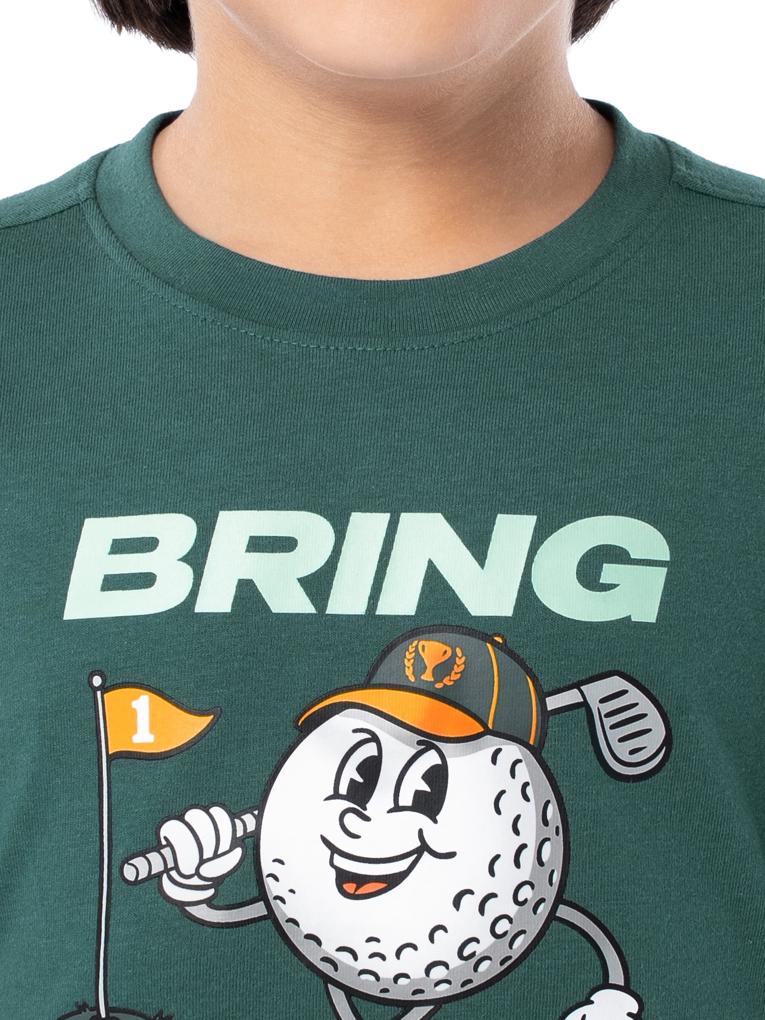 Athletic Works Boy's Short Sleeve Graphic T-Shirt, Sizes 4-18 & Husky