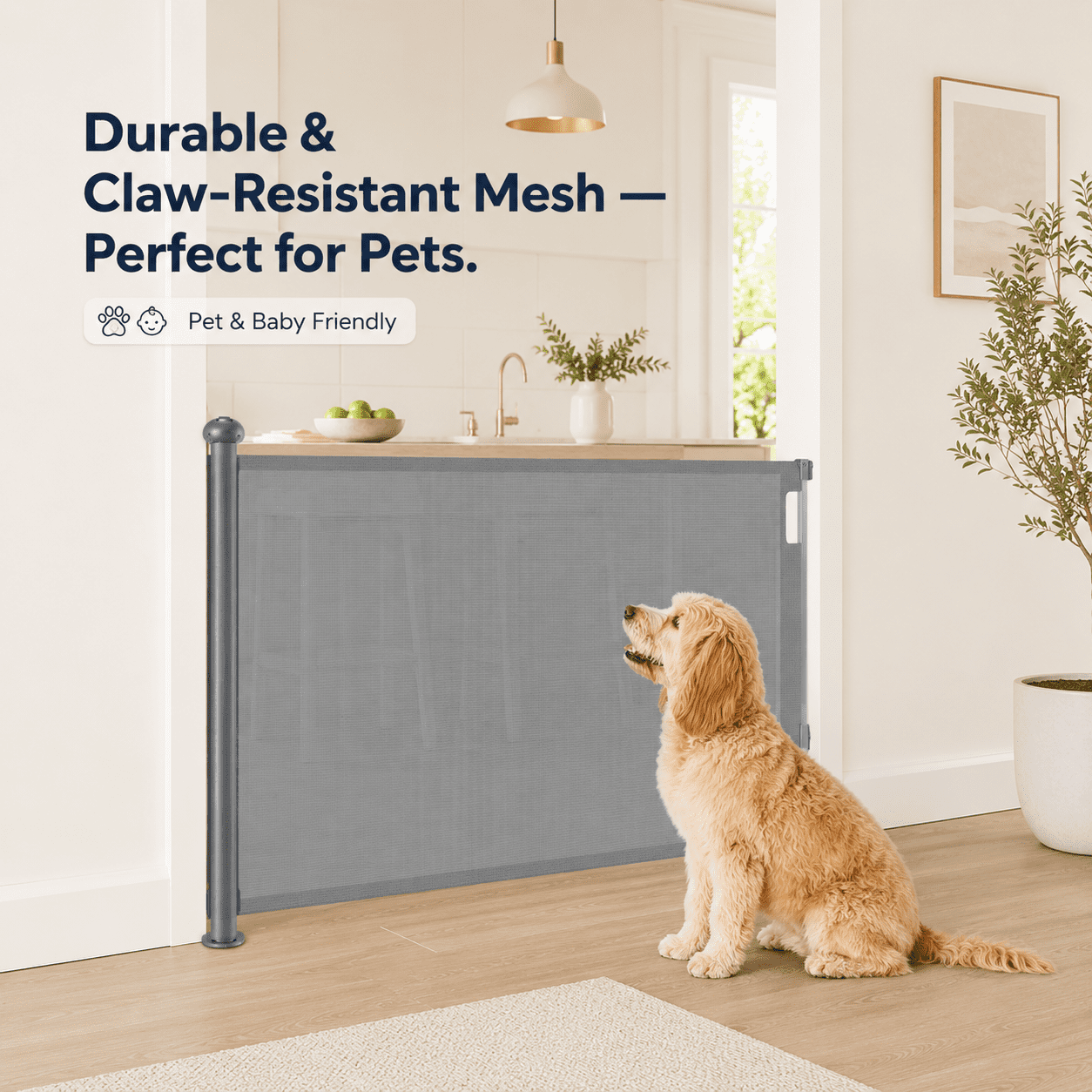 Retractable Baby Security Gate Door