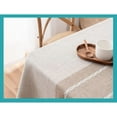 thumbnail image 3 of Rustic Tablecloth, Cotton Linen Tablecloth, Coffee Table mat, Desk Cloth, Picnic mat, Home Tablecloth, Tablecloth, Kitchen, Meal, Party, Holiday, 3 of 6