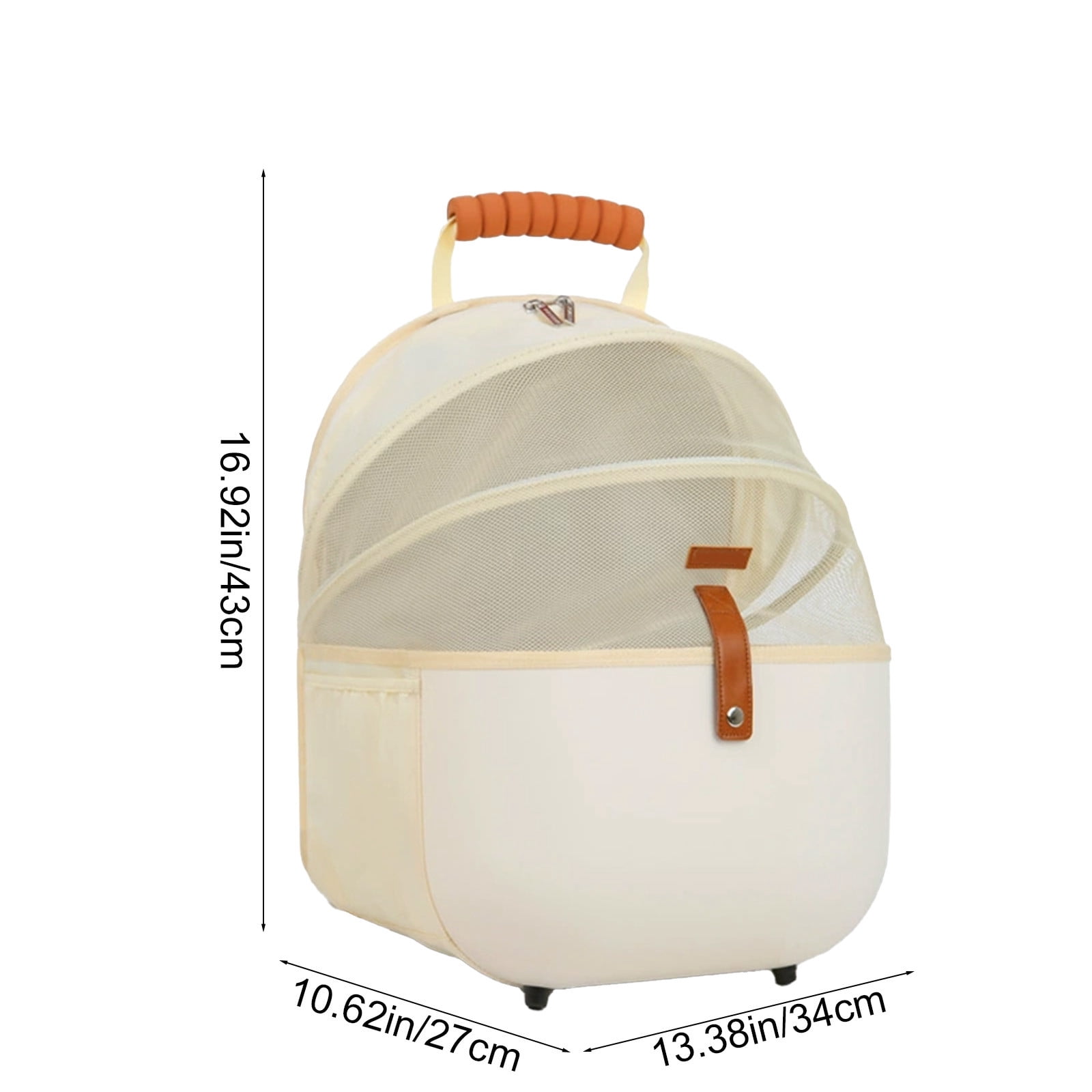 Pet Carrier Backpack Breathable Lightweight Travel Carrier for Cats Dogs with Safety Leash Hiking Outdoor Vet Trip Foldable Soft Sided Pet Carrier Home Travel Pet Bag Hiking Vet Trips Pet Travel Bag