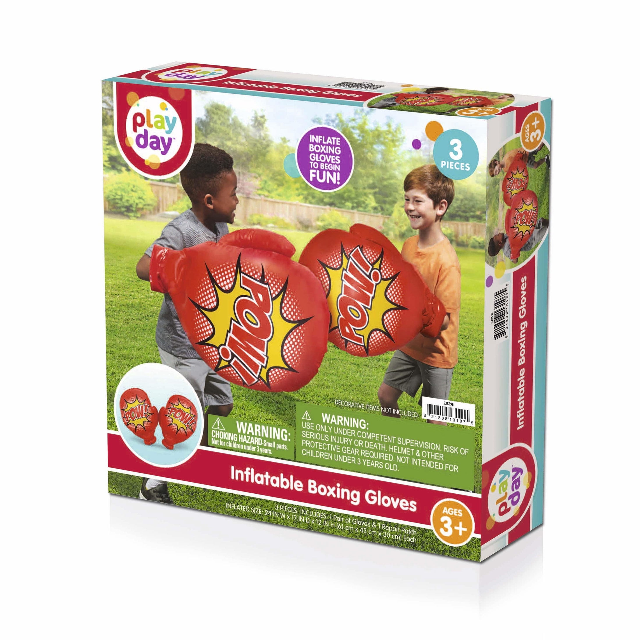 Play Day Inflatable Oversized Boxing Gloves for Kids