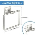 thumbnail image 2 of Gatco 5592 Waterline Towel Ring, Satin Nickel, 2 of 3
