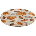 thumbnail image 4 of Autumn Harvest Maple Leaves Thanksgiving Round Small Area Rug, Print Non Slip Washable Floor Mat, Soft Throw Rug for Living Room, Powder Room Entryway, Bathroom, Bedside, 4 of 6