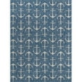 thumbnail image 1 of Unique Loom Outdoor Coastal Nautical Beach Rug 10' x 13' Rectangle Blue/Gray, 1 of 2