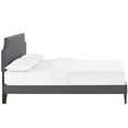 thumbnail image 3 of Modway Corene Full Fabric Platform Bed with Squared Tapered Legs in Gray, 3 of 6