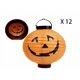 thumbnail image 1 of 12 PCS Linterna de Papel de Calabaza de Halloween Jack Lantern, para Fiesta de Halloween Bodas Jardín Dormitorio Bar Decoración Interior Exterior Calabaza de 20 * 22 cm Sailing Electrónica, 1 of 5