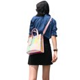 thumbnail image 3 of Bolso para mujer, bolso de hombro de PVC para cruzar transparente Carevas Rosa, 3 of 7