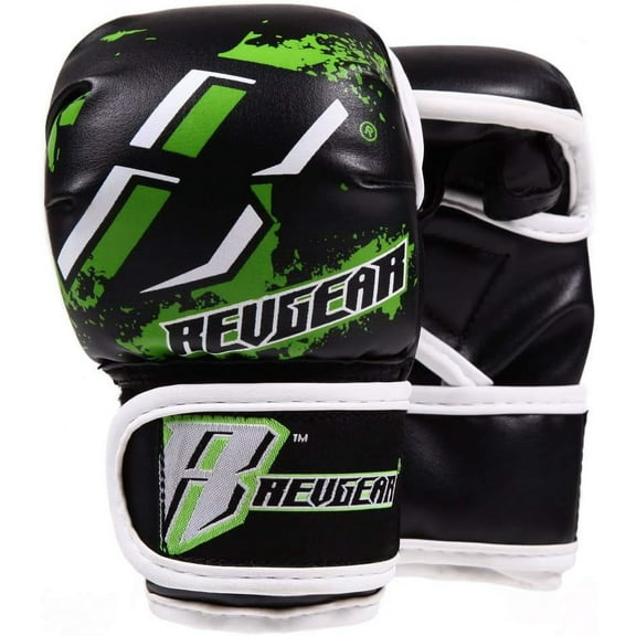 Revgear Kids MMA Boxing Gloves Combat Series, Youth Boxing Gloves, Muay Thai Punching Gloves - Protected Thumb, Ventilation