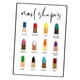 thumbnail image 5 of Póster de formas de uñas, póster de salón de uñas, exhibición de arte de uñas decorativo DIY E, 5 of 9