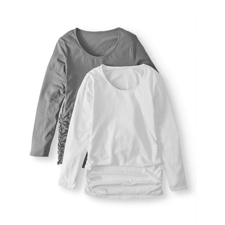 Maternity Long Sleeve Top, 2-Pack - Available in Plus Sizes