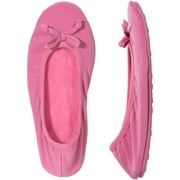 Dearfoams Women's Matte Spandex Ballerina Slippers