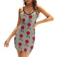 thumbnail image 3 of Robe de Barbecue à Encolure Carrée Nouvelle Grande Taille Élégante pour Femmes Robe Serrée Taille Feu Grillmaster Rouille Jardin Balcon Bratwurst, 3 of 5