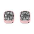 thumbnail image 2 of Bewildely Ventilador portátil de mano, ventiladores de aire recargables de bajo ruido de 1,5 W-2,5 W, refrigeración Rosado 2Conjunto, 2 of 6