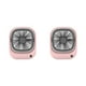 thumbnail image 1 of Inteprter Ventilador portátil, ventiladores de aire de escritorio recargables USB ajustables de mano con soporte, suministro de refrigeración Rosado 2Conjunto, 1 of 6