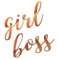 thumbnail image 2 of CafePress - Girl Boss Inspirational Rose Gold Qu Throw Blanket - Soft Fleece Throw Blanket, 50"x60" for All Ages, 2 of 2