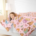 thumbnail image 3 of Erosebridal Kid Cute Capybara Twin Bedding Sets, Bow Princess Fairy Bedding Comforter Set, Pink Reversible, 7 Pieces, 3 of 7