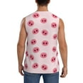 thumbnail image 4 of Uemuo Cute Pig Nose Pattern Men's Sleeveless T-Shirt,Muscle Athletic Tank Top, Moisture-wicking Quick-dry Breathable Classic Tee Top for Gym Run Outdoor Sports-Medium, 4 of 8