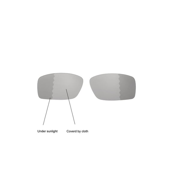 Walleva Transition/Photochromic Polarized Replacement Lenses for Oakley Square Wire II (OO4075 Series) Sunglasses