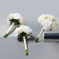 thumbnail image 2 of AFQH For Champagne colored bouquets, wrist flowers, boutonnieres for weddings, 2 of 11
