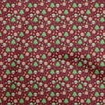 thumbnail image 1 of oneOone Cotton Cambric Maroon Fabric Christmas Sewing Craft Projects Fabric Prints By Yard 42 Inch Wide, 1 of 5