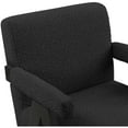 thumbnail image 5 of Meridian Furniture Woodloch Black Boucle Fabric Accent Chair, 5 of 8