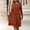 Orange, variant on Christmas Dresses for Women Women's Ribbed Knit Sweater Dress Brushed Soft Long Sleeve Pullover Dress,M