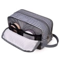 thumbnail image 4 of Toiletry Bag for Men Hanging Travel Dopp Kit Lightweight Water Resistant Small Shaving Bag Bathroom Cosmetic Organizer for Women, Blue Stripe, 4 of 8