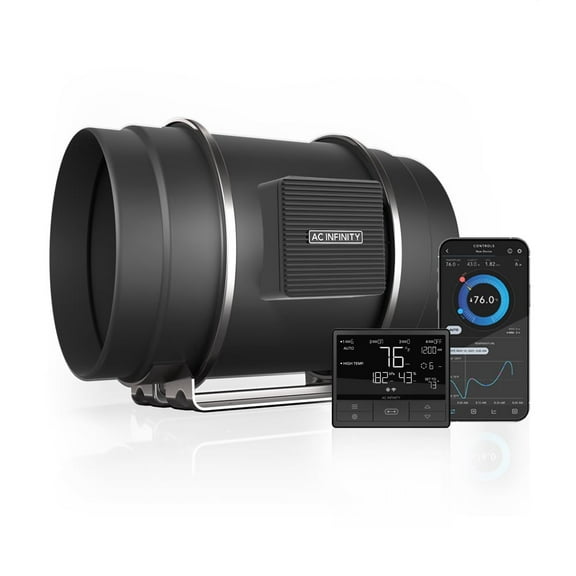 AC Infinity 8" Duct 807 CFM Duct Fan - Multicolor