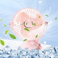 thumbnail image 3 of B Usb Clip Fan 6In Mini Portable Rechargeable For Office Desktop Student Dormitory Low Noise Strong Airflow 2 Wind Levels Adjustable Quiet Operation, 3 of 3